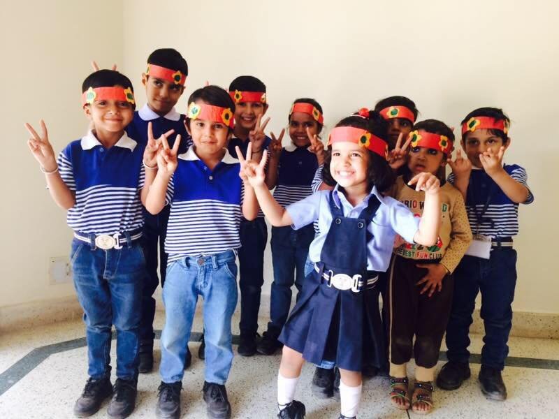 Royal Academy Alwar happy pre-primary students learning through activities